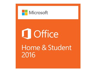 Microsoft Office Home and Student 2016  - Box pack - 1 PC -  32/64-bit - medialess - Win - German - Europe