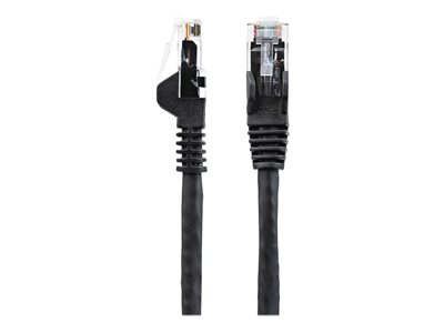 StarTech.com 100ft CAT6 Ethernet Cable, 10 Gigabit Snagless RJ45 650MHz 100W PoE Patch Cord, CAT 6 10GbE UTP Network Cable w/Strain Relief, Black, Fluke Tested/Wiring is UL Certified/TIA - Category 6 - 24AWG (N6PATCH100BK) - Patch cable - RJ-45 (M) to RJ-45 (M) - 30.5 m - UTP - CAT 6 - snagless - black - for P/N: IES101002SFP
