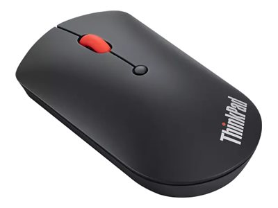 Lenovo ThinkPad Silent - Mouse - right and left-handed - blue optical - 3 buttons - wireless - Bluetooth 5.0 - black - retail