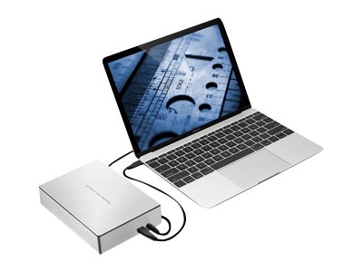 LaCie Porsche Design Desktop Drive STFE8000401 - Hard drive - 8 TB - external (desktop) - USB 3.1