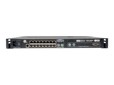 NetCommander 16-Port Cat5 1U Rack-MountConsole KVM Switch with 19-in. LCD