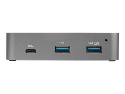 StarTech.com 4-Port USB C Hub - USB 3.1 Gen 2 (10Gbps) - 3x USB-A & 1x USB-C - Powered - Universal Power Adapter Included (HB31C3A1CS) - Hub - 1 x USB-C + 3 x USB 3.1 - desktop - AC 110/240 V - for P/N: PEXUSB321C