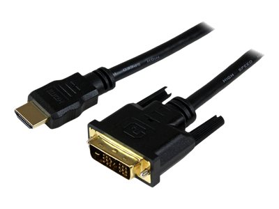 StarTech.com 1.5m HDMI to DVID Cable M/M - Adapter cable - DVI-D male to HDMI male - 1.5 m - shielded - black