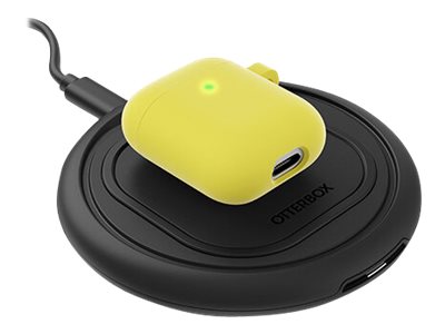 OtterBox - Case for wireless earbuds charging case - polycarbonate, synthetic rubber - lemondrop (yellow) - for Apple AirPods (1st generation, 2nd generation)