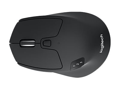 Logitech M720 Triathlon - Mouse - right-handed - optical - 7 buttons - wireless - Bluetooth, 2.4 GHz - USB wireless receiver