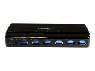 StarTech.com 7 Port USB 3.0 Hub ? Up To 5 Gbps ? 7 x USB ? Universal Multi Port USB Extender for Your Desktop ? USB Powered (ST7300USB3B) - Hub - 7 x SuperSpeed USB 3.0 - desktop - for P/N: BNDTBUSB3142, PEXUS313AC2V, PEXUSB311A1E, PEXUSB312A2, PEXUSB314A2V2, SDMSDRWU3AC