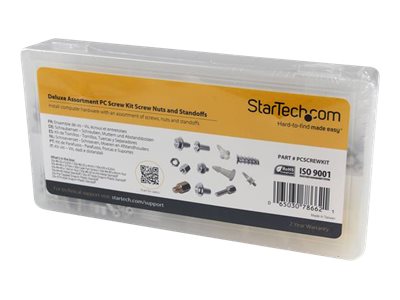 StarTech.com Deluxe Assortment PC Screw Kit - Screw Nuts and Standoffs - Screw kit - PCSCREWKIT - Screw kit