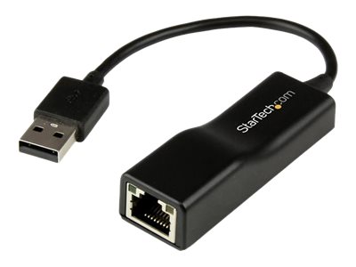 StarTech.com USB 2.0 to 10/100 Mbps Ethernet Network Adapter Dongle - USB Network Adapter - USB 2.0 Fast Ethernet Adapter - USB NIC (USB2100) - Network adapter - USB 2.0 - 10/100 Ethernet - black