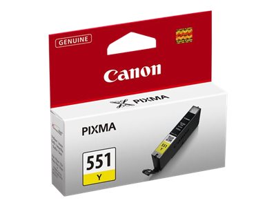 Canon CLI-551Y - 7 ml - yellow - original - ink tank - for PIXMA iP8750, iX6850, MG5550, MG5650, MG5655, MG6450, MG6650, MG7150, MG7550, MX725, MX925