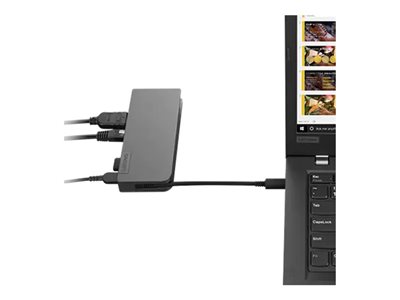 Lenovo Powered USB-C Travel Hub - Docking station - USB-C - VGA, HDMI - Campus - Worldwide - for ThinkPad X1 Yoga Gen 8 21HQ