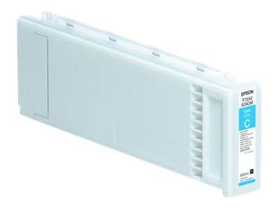 Epson T7252 - 600 ml - cyan - original - ink cartridge - for SureColor F2100, SC-F2000, SC-F2000 DTG t-shirt printer, SC-F2100 (4C), SC-F2100 (5C)