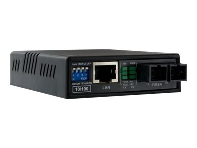 StarTech.com 10/100 Multi Mode Fiber Ethernet Media Converter SC 2 km - Fibre media converter - 100Mb LAN - 10Base-T, 100Base-FX, 100Base-TX - RJ-45 / SC multi-mode - up to 2 km - 1310 nm