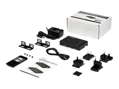 StarTech.com 4 Port HDMI Video Switch - 3x HDMI & 1x DisplayPort - 4K 60Hz - Video/audio switch - 3 x HDMI + 1 x DisplayPort - desktop
