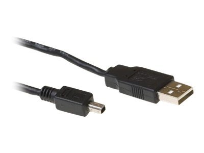 Intronics - USB-kabel - USB (M) naar mini USB type B (M) - 1.8 m - zwart