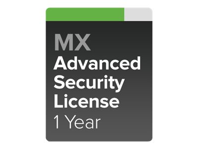 Meraki MX100 Advanced Security License - Subscription licence ( 1 year ) - 1 licence - for P/N: MX100-HW - Only available for Meraki Registered Partners. Sign Up at www.merakipartners.com