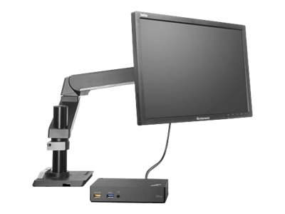 Lenovo Adjustable Height - Monitor arm - up to 25\" - for ThinkCentre M90a Gen 2, M90a Gen 3, V50a-24IMB AIO, Yoga Slim 7 Pro 14ACH5 OD