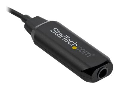 StarTech.com USB C to 3.5mm Audio Adapter, USB Type C to AUX Female Wired Headphone Jack with 32-bit DAC, Active USB C Digital Sound Card for Headset Audio Conference, Samsung S20 iPad Pro - 384Kbps Hi-Res Audio (USBCAUDIO) - Audio adaptor - USB-C ma