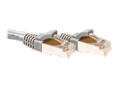 ACT Grijze 10 meter SFTP CAT6A patchkabel snagless met RJ45 connectoren