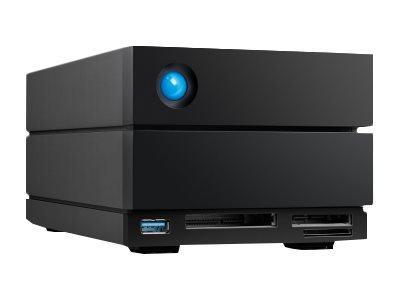 LaCie 2big Dock STLG40000400 - Hard drive array - 40 TB - 2 bays (SATA-600) - HDD 20 TB x 2 - Thunderbolt 4, USB 3.2 Gen 2 (external) - with 5 years Rescue Data Recovery Service Plan