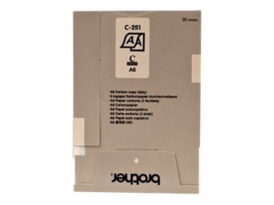 Brother - A6 (105 x 148 mm) 30 sheet(s) carbon paper (pack of 2) - for m-PRINT MW-260A, MW-260W