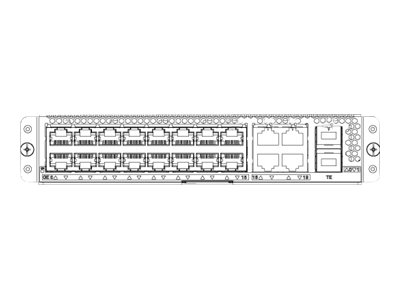 Cisco C-SM-16P4M2X - Switch - 16 x 1000Base-T + 4 x 2.5GBase-T + 2 x Gigabit SFP / 10 Gigabit SFP+ - plug-in module - UPOE - remanufactured