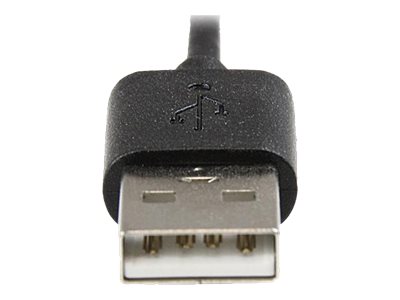StarTech.com 2m 6ft Angled Black Apple 8-pin Lightning to USB Cable for iPhone iPod iPad - Angled Lightning Cable - Charge & Sync - 2 m (USBLT2MBR) - Lightning cable - Lightning male to USB male - 2 m - double shielded - black - angled connector - for P/N: ARMTBLTIW, SECTBLTDT, SECTBLTPOS, STNDTBLT1A5T, STNDTBLT1FS, STNDTBLTMOB