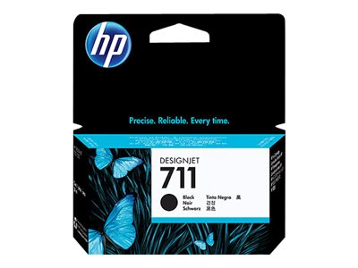 HP 711 - 38 ml - black - original - DesignJet - ink cartridge - for DesignJet T100, T120, T120 ePrinter, T125, T130, T520, T520 ePrinter, T525, T530