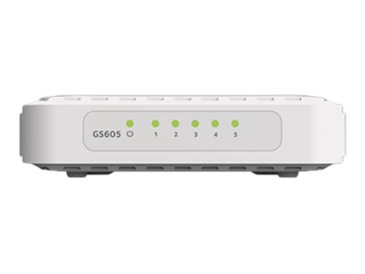 NETGEAR GS605v4 - Switch - unmanaged - 5 x 10/100/1000 - desktop