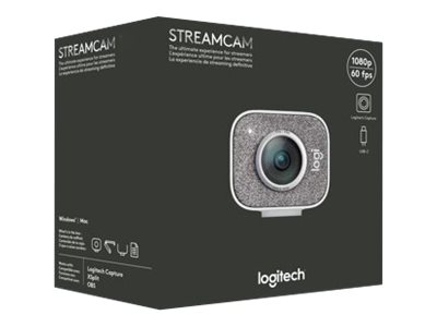 Logitech StreamCam - Live streaming camera - colour - 1920 x 1080 - 1080p - audio - USB-C 3.1 Gen 1 - MJPEG, YUY2