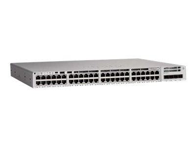 Cisco Catalyst 9200L - Network Advantage - switch - L3 - 48 x 10/100/1000 (PoE+) + 4 x Gigabit SFP (uplink) - rack-mountable - PoE+ (1440 W)