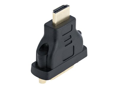 StarTech.com HDMI Male to DVI Female - HDMI to DVI-D Adapter - Bi-Directional - DVI to HDMI (HDMIDVIMF) - Adapter - dual link - HDMI male to DVI-D female - black - for P/N: DK31C3HDPD, DK31C3HDPDUE, SV221HUC4K, SV231DHU34K6, SV231HU34K6, SV431HU34K6