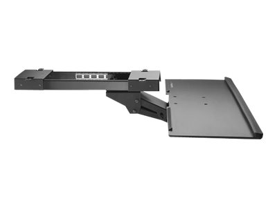 StarTech.com Under Desk-Mount Keyboard Tray - 26.4? Wide - Adjustable - Ergonomic Slide-Out Keyboard Shelf with Tilt and Swivel (KBTRAYADJ) - Keyboard drawer - under-desk mountable - black - for P/N: ARMBARDUOV, ARMBARTRIO2, ARMDUALSS, ARMDUALV, LTRISERP, MONSTADJDL, MONSTADQI