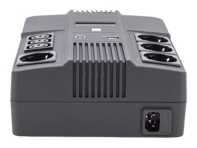 ALL-IN-ONE UPS 600VA/360W LED 12V/7AH X1 4X CEE 7/7 3X IEC C13 USB RJ45