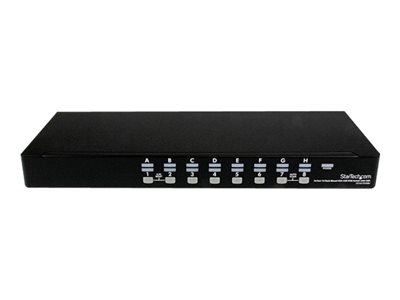 StarTech.com 16 Port 1U Rackmount USB KVM Switch with OSD (SV1631DUSBU) - KVM switch - 16 x KVM port(s) - 1 local user - desktop - for P/N: RK3236BKF, RK4236BKB, RKCONS1701, RKCONS17HD, RKCONS1901, RKCONS1908K, RKCONS1916K