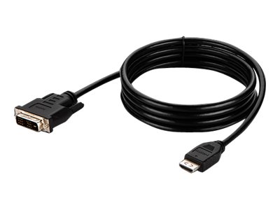 Belkin Secure KVM Video Cable - Adapter cable - TAA Compliant - HDMI male to DVI-D male - 3.05 m - black - passive, 4K support