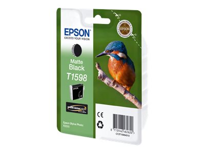 Epson T1598 - 17 ml - matte black - original - blister - ink cartridge - for Stylus Photo R2000