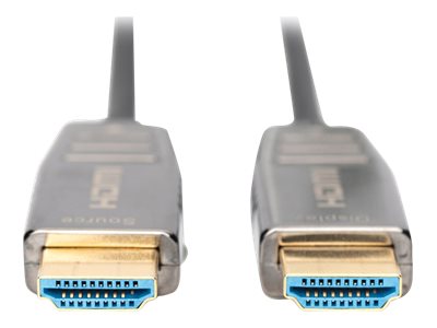 HDMI AOC HYBRID GLASFASER ANSCHLUSSKABEL TYP A M/M 30M UHD 8K60HZ CE GOLD BL