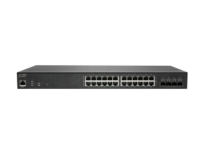 SonicWall Switch SWS14-24FPOE - Switch - Managed - 24 x 10/100/1000 (PoE+) + 4 x 10 Gigabit SFP+ - rack-mountable - PoE+ (410 W)