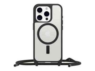 OtterBox React Necklace MagSafe Apple iPhone 16 Pro Black Crystal - clear/black - ProPack