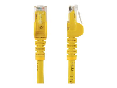 StarTech.com 50cm CAT6 Ethernet Cable, 10 Gigabit Snagless RJ45 650MHz 100W PoE Patch Cord, CAT 6 10GbE UTP Network Cable w/Strain Relief, Yellow, Fluke Tested/Wiring is UL Certified/TIA - Category 6 - 24AWG (N6PATC50CMYL) - Network cable - RJ-45 (M) to RJ-45 (M) - 50 cm - UTP - CAT 6 - snagless, stranded - yellow