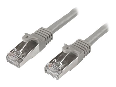 StarTech.com 1m CAT6 Ethernet Cable, 10 Gigabit Shielded Snagless RJ45 100W PoE Patch Cord, CAT 6 10GbE SFTP Network Cable w/Strain Relief, Grey, Fluke Tested/Wiring is UL Certified/TIA - Category 6 - 26AWG (N6SPAT1MGR) - Patch cable - RJ-45 (M) to RJ-45 (M) - 1 m - SFTP - CAT 6 - molded, snagless - grey
