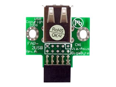 StarTech.com 2 Port USB Motherboard Header Adapter - USB adapter - USB (F) to 10 pin USB header (F) - USBMBADAPT2 - USB adapter - USB (F) to 10 pin USB header (F)