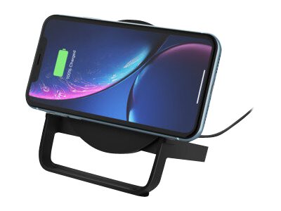 Belkin BoostCharge - Wireless charging stand + AC power adapter - 10 Watt - QC 3.0 - black