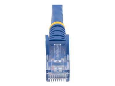 StarTech.com 3m CAT6 Ethernet Cable, 10 Gigabit Snagless RJ45 650MHz 100W PoE Patch Cord, CAT 6 10GbE UTP Network Cable w/Strain Relief, Blue, Fluke Tested/Wiring is UL Certified/TIA - Category 6 - 24AWG (N6PATC3MBL) - Patch cable - RJ-45 (M) to RJ-45 (M) - 3 m - UTP - CAT 6 - molded, snagless - blue