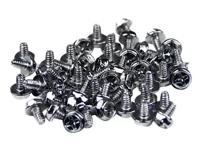 StarTech.com Replacement PC Mounting Screws #6-32 x 1/4in Long Standoff - Screw kit - silver - 0.2 in (pack of 50) - SCREW6_32 - Screw kit - silver - 0.6 cm (pack of 50) - for P/N: PCSCREWKIT