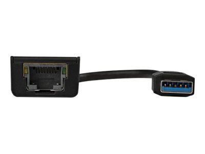 StarTech.com USB 3.0 to Gigabit Ethernet Adapter - 10/100/1000 NIC Network Adapter - USB 3.0 Laptop to RJ45 LAN (USB31000S) - Network adapter - USB 3.0 - Gigabit Ethernet - black