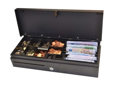 460 mm Flip Lid Drawer Black SS