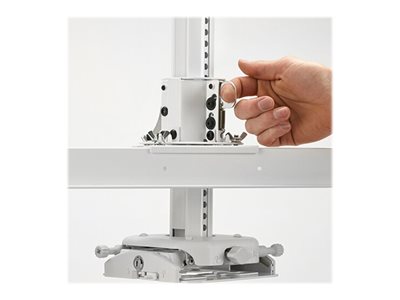 Chief Universal Suspended Ceiling Projector System - White - Bevestigingskit (interfaceplaat, plaat voor verlaagd plafond, kolom) - voor projector - vergrendelbaar - wit - verlaagd plafond - voor Epson PowerLite Home Cinema 20XX, Home Cinema 35XX, Sony VPL-FHZ57, HW65, VW365, VW665