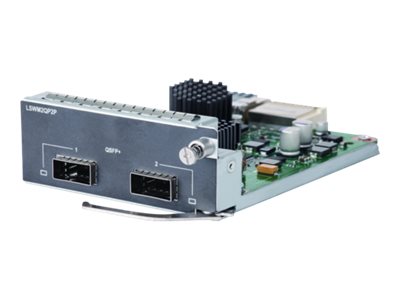HPE 2-port QSFP+ Module - Expansion module - 40Gb Ethernet x 2 - for HPE 5510 2-port QSFP+ Module