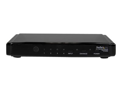 StarTech.com 4-to-1 HDMI Video Switch with Remote Control - Video/audio switch - 4 x HDMI - desktop - VS410HDMIE - Video/audio switch - 4 x HDMI - desktop - for P/N: SVA5M3NEUA